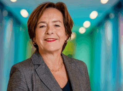afbeelding van de voorzitter van de Raad van Advies van ZorgDomein, Gita Gallé. Tevens bestuurder van het Prinses Máxima Centrum voor kinderoncologie